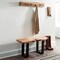Alaterre Furniture Alpine Natural Live Edge Wood 36" Coat Hooks AWAA2320 - alternate 2